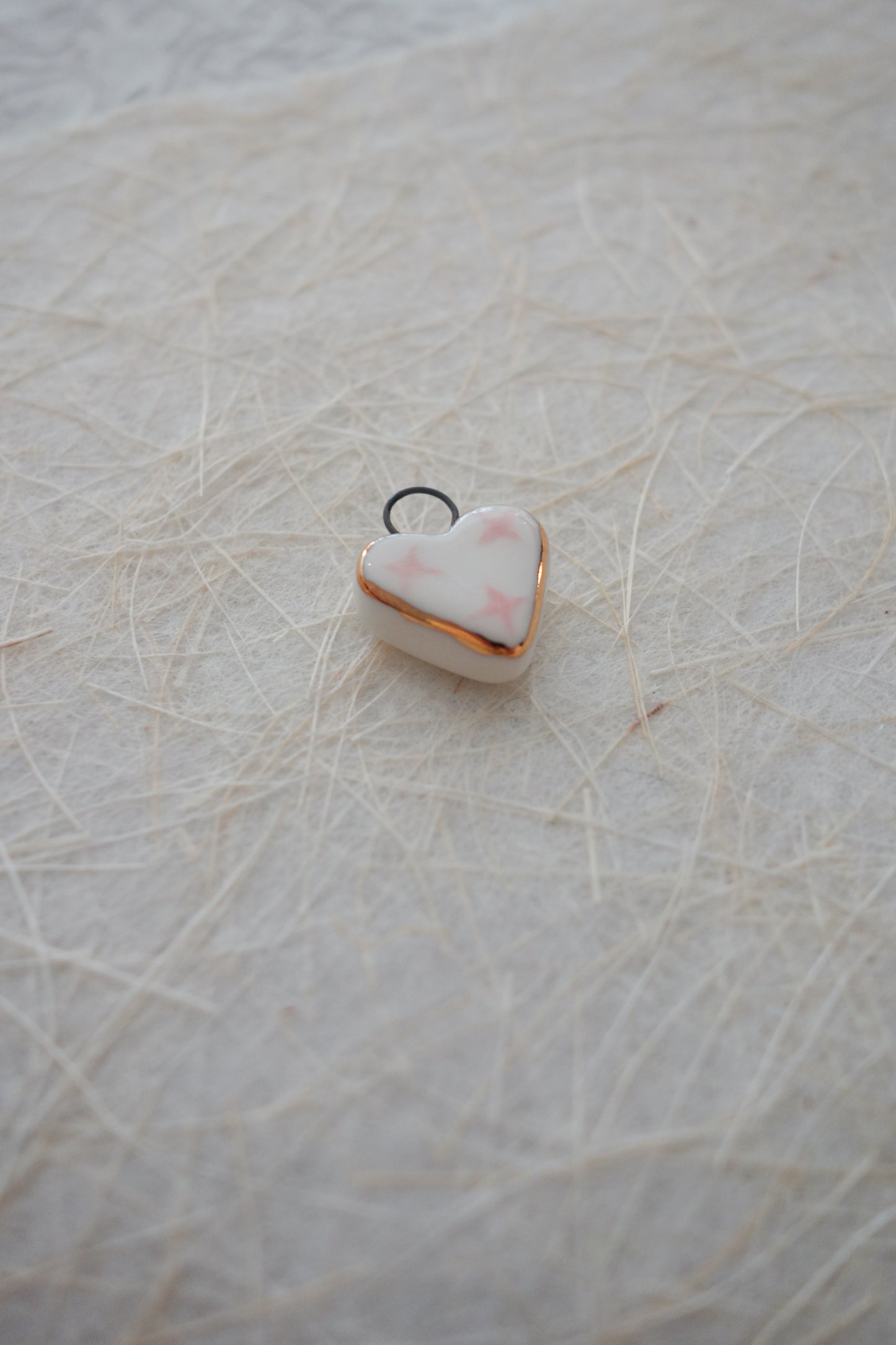 Blossom ceramic charm necklace