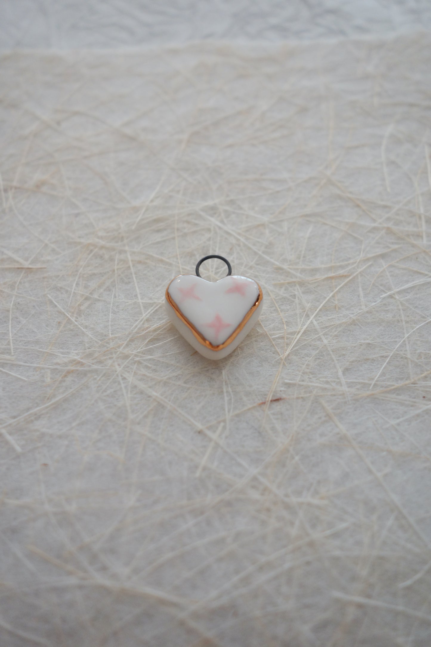 Blossom ceramic charm necklace